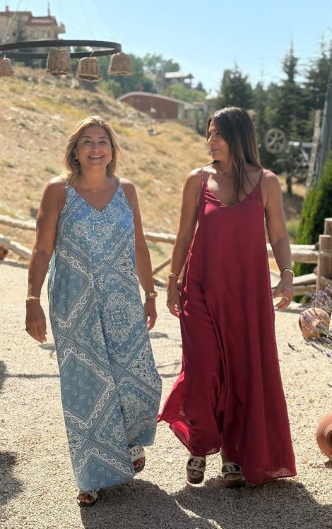 Amal Khlat & Tania Najjar // Elegant Flowing Dresses - Faraya, Lebanon