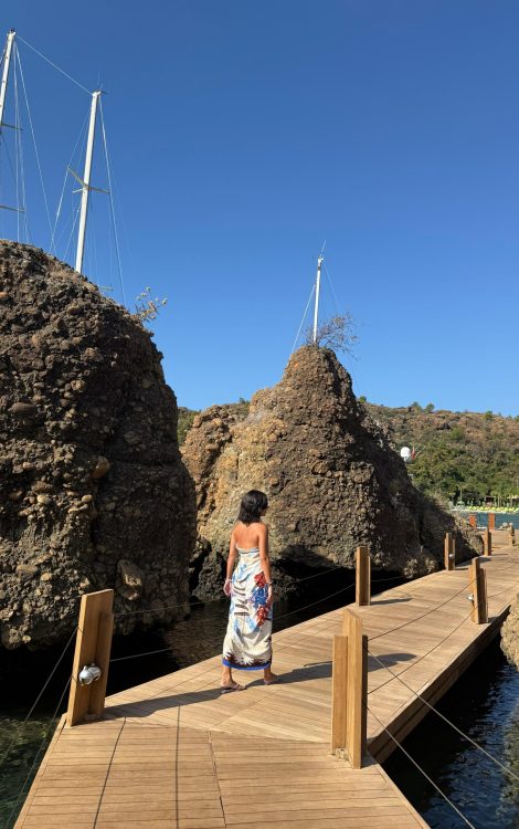 Marienour Mousally // Blue Printed Sarong – Maldives